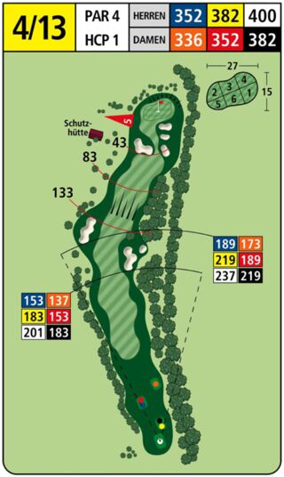 Karte Golfplatz: Liebensteinkurs - Gelb 4